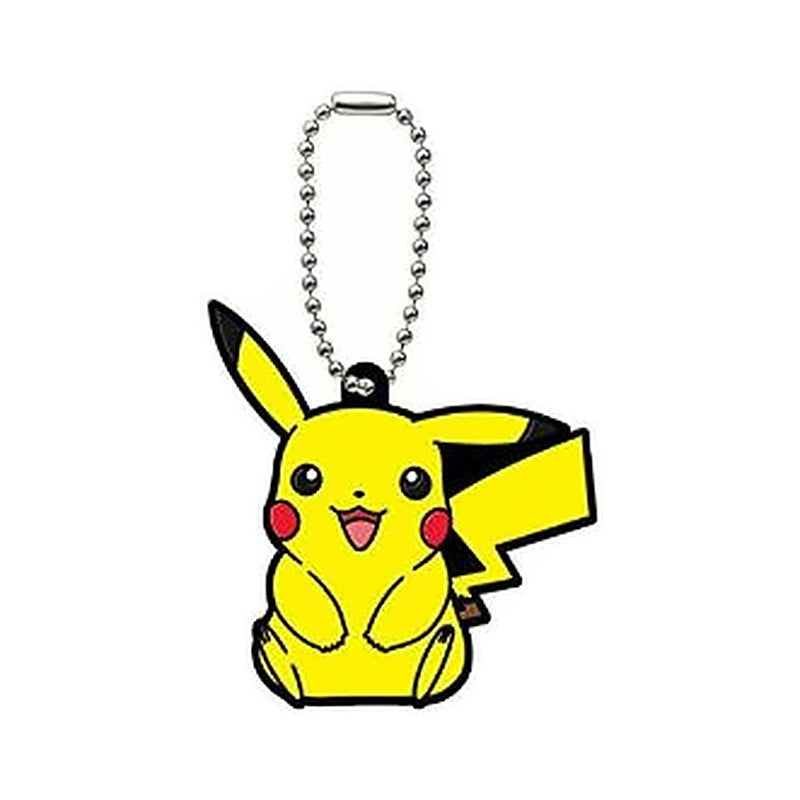 POKEMON XYZ PIKACHU RUBBER KEYCHAIN