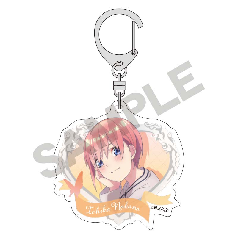 QUINTESSENTIAL QUINTUPLETS HEART FRAME ICHIKA ACRYLIC KEYCHAIN