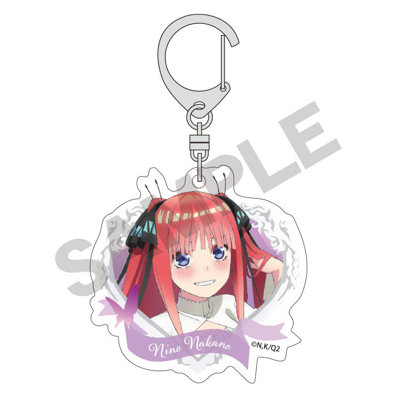 QUINTESSENTIAL QUINTUPLETS HEART FRAME NINO ACRYLIC KEYCHAIN