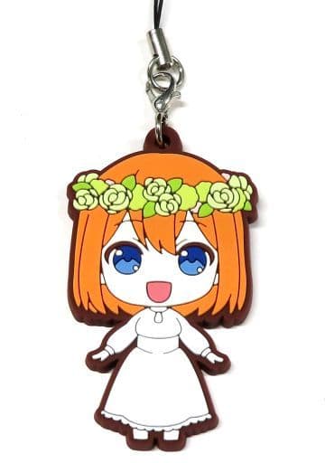 QUINTESSENTIAL QUINTUPLETS VOLUME 02 YOTSUBA WEDDING DRESS RUBBER KEYCHAIN
