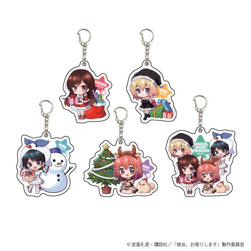 RENT A GIRL TRADING CHRISTMAS VERSION KEYCHAIN