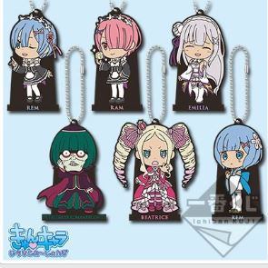 RE:ZERO ALWAYS YOU ICHIBAN KUJI RUBBER TRADING KEYCHAIN