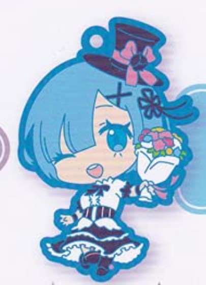 RE:ZERO BIRTHDAY VERSION REM WITH FLOWERS RUBBER STRAP