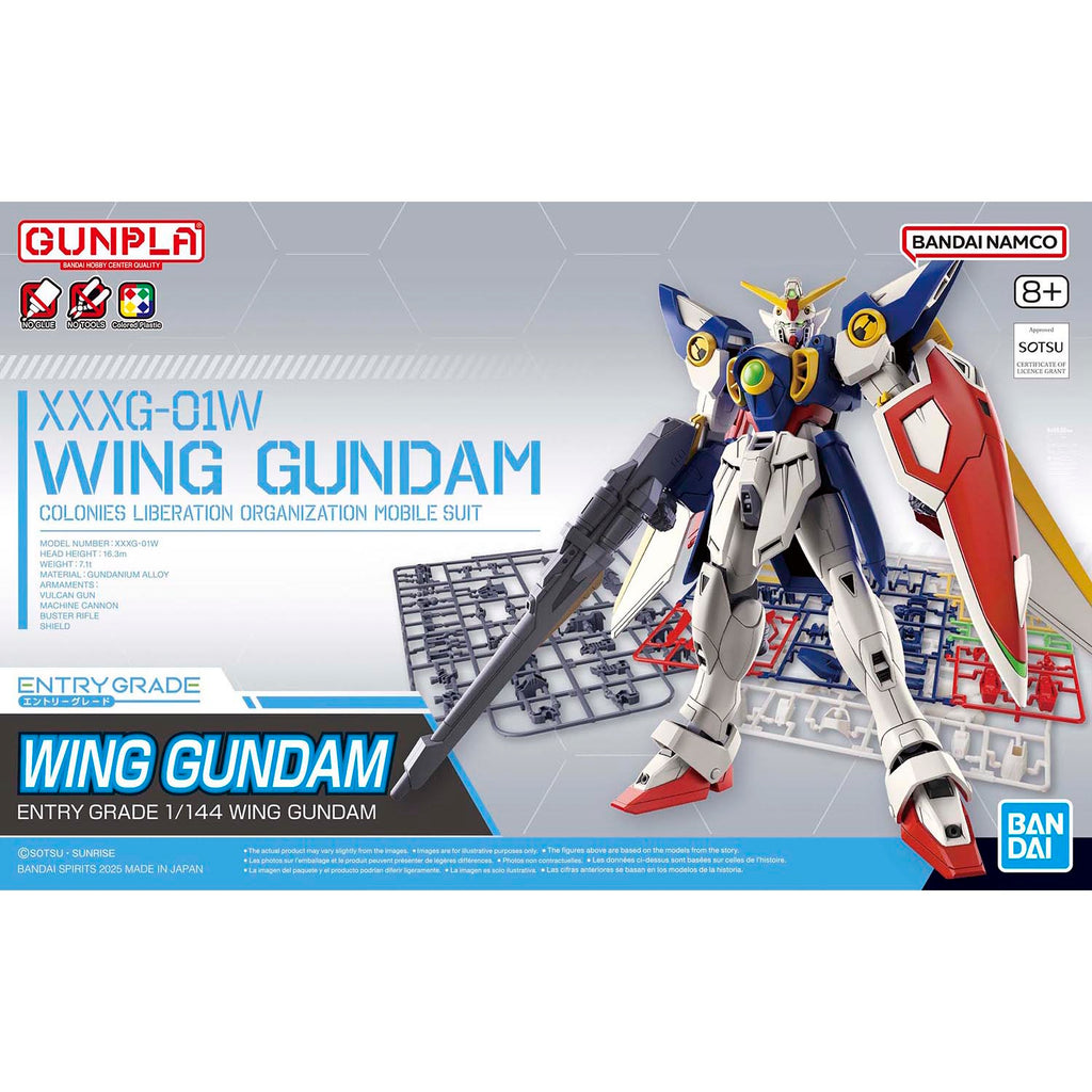 MOBILE SUIT GUNDAM WING - WING GUNDAM ENTRY GRADE 1/144 MODEL KIT