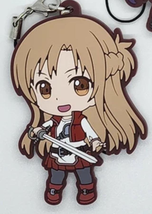 SWORD ART ONLINE PROGRESSIVE ASUNA RUBBER KEYCHAIN