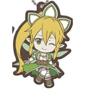 SWORD ART ONLINE LEAFA RUBBER KEYCHAIN