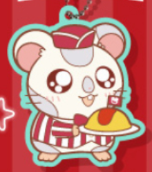 HAMTARO (TOTTOKO HAMUTARO) - RUBBER KEYCHAIN