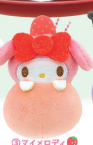 SANRIO CHARACTERS - FRAGRANT FRUIT DAIFUKU MASCOT 3D KEYCHAIN
