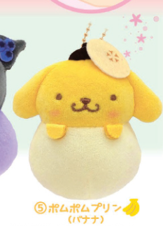 SANRIO CHARACTERS - FRAGRANT FRUIT DAIFUKU MASCOT 3D KEYCHAIN