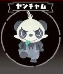 POKEMON - COLOR: BLACK TAKARA TOMY 3D KEYCHAIN