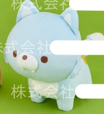 RILAKKUMA - RILAKKUMA/BLUE WOLF ON ALL FOURS PLUSH