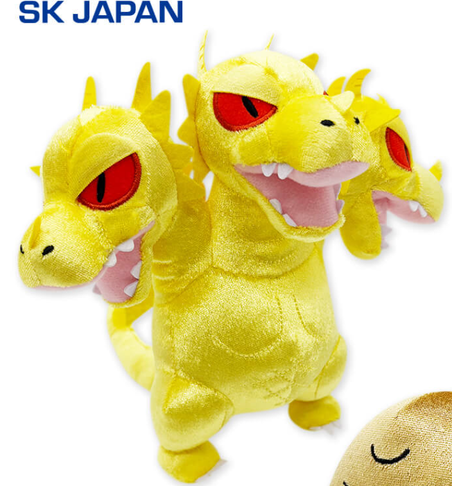 GODZILLA - KING GHIDORAH & MOTHRA LARVAE DEFORMED PLUSH