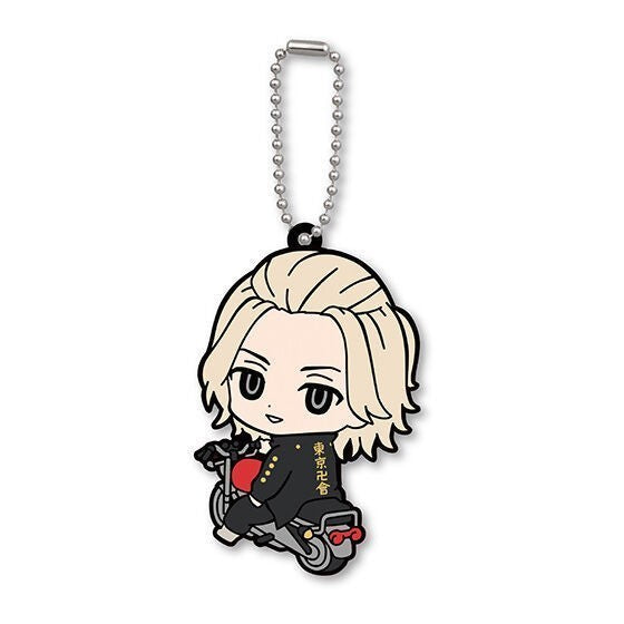TOKYO REVENGERS VOLUME 02 MIKEY ON BIKE RUBBER MASCOT KEYCHAIN