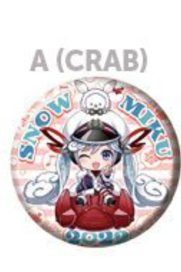 VOCALOID SNOW WINKING MIKU 2022 CAN BADGE