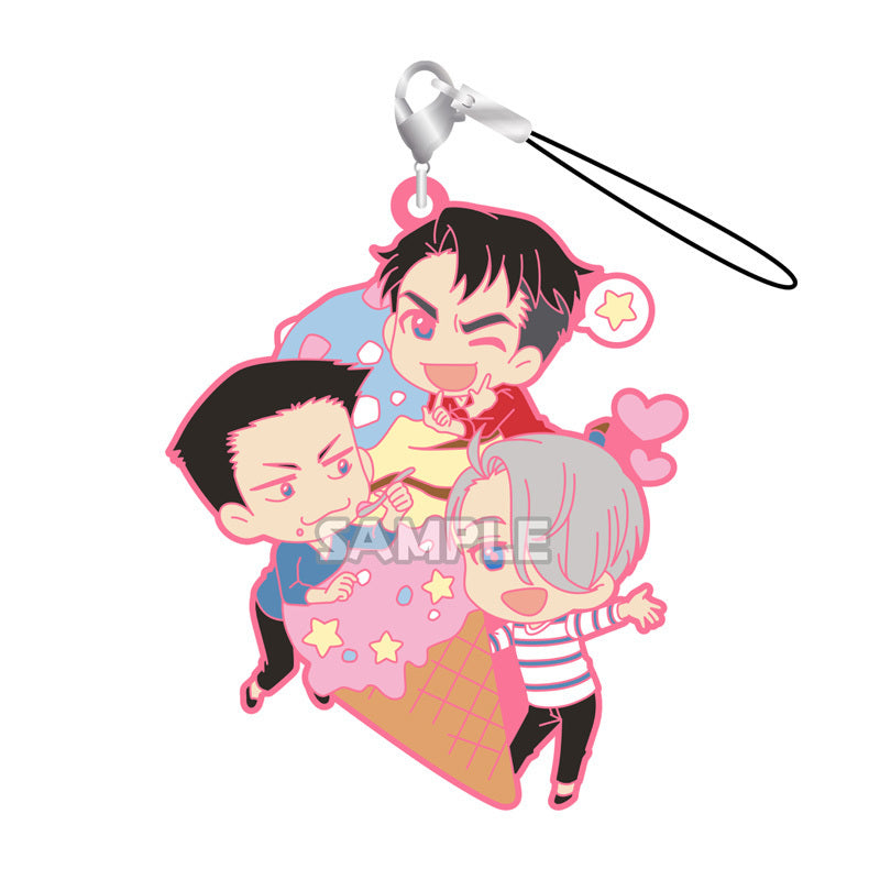 YURI ON ICE VICTOR/OTABEK/JEAN CAFE RICH RUBBER STRAP
