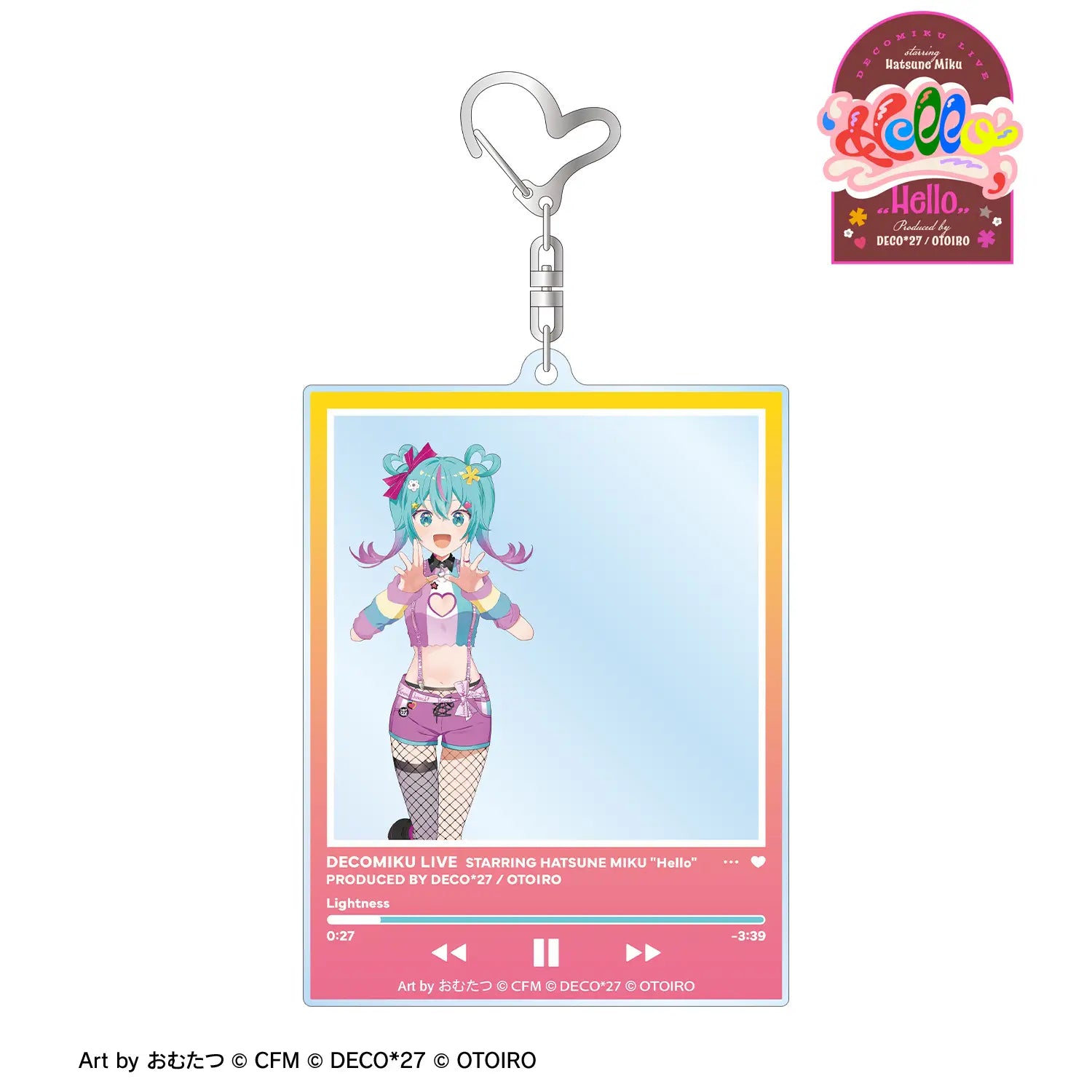 DECOMIKU LIVE STARRING HATSUNE MIKU - OTOIRO DECOMIKU (LIGHTNESS) ART FRAME STYLE BIG ACRYLIC KEYCHAIN