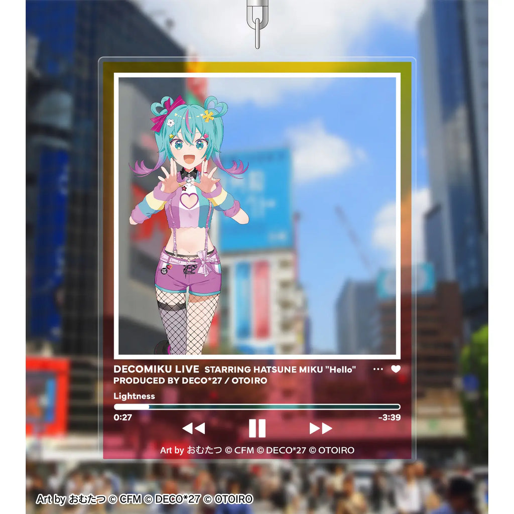 DECOMIKU LIVE STARRING HATSUNE MIKU - OTOIRO DECOMIKU (LIGHTNESS) ART FRAME STYLE BIG ACRYLIC KEYCHAIN