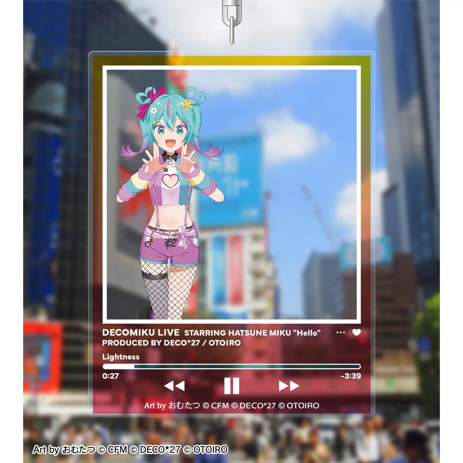 DECOMIKU LIVE STARRING HATSUNE MIKU - OTOIRO DECOMIKU (LIGHTNESS) ART FRAME STYLE BIG ACRYLIC KEYCHAIN