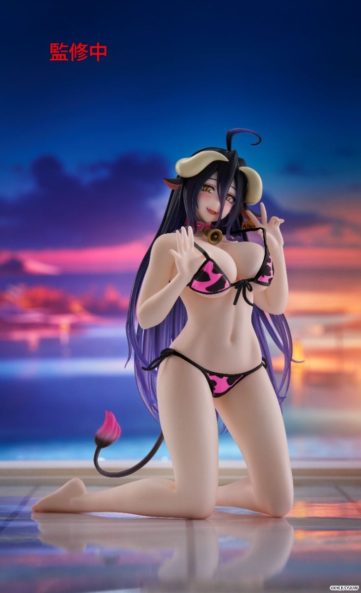 OVERLORD - ALBEDO (COW-PRINT SWIMSUIT VER.) DESKTOP CUTE FIGURE