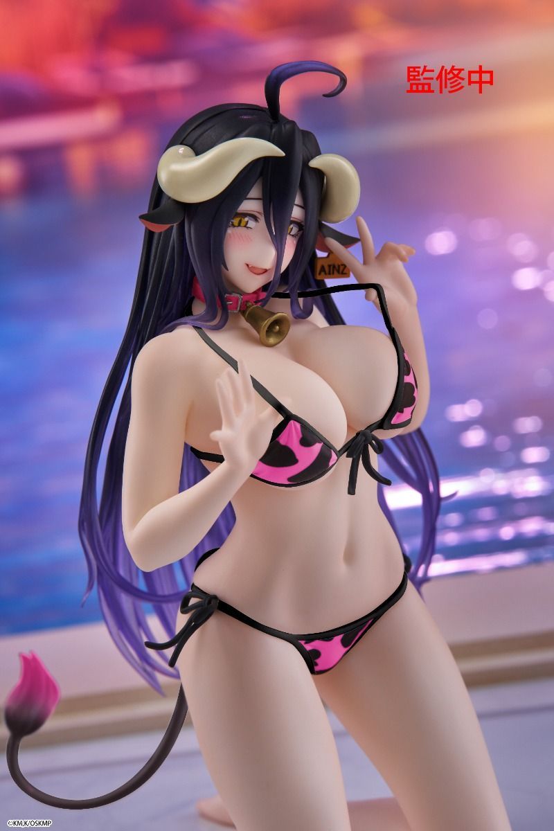 OVERLORD - ALBEDO (COW-PRINT SWIMSUIT VER.) DESKTOP CUTE FIGURE