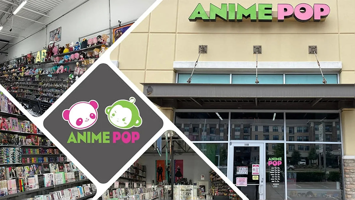 Inside and outside the Anime Pop store in Addison, TX