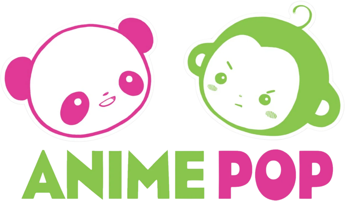 Anime Pop panda and monkey mascots