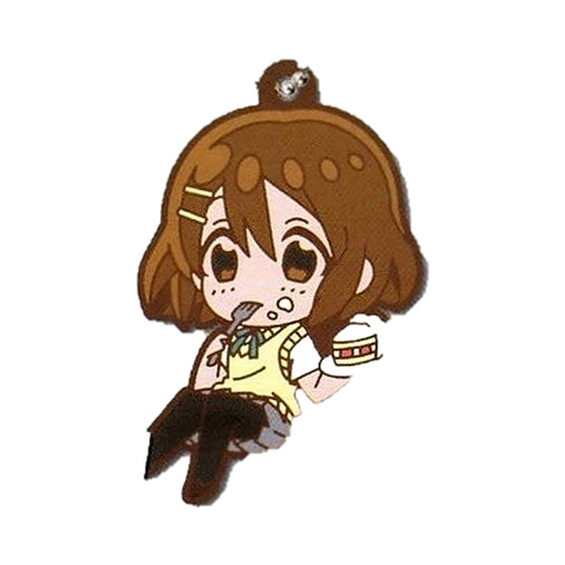 K-ON! Defolava Rubber Keychain - Yui (Cake)