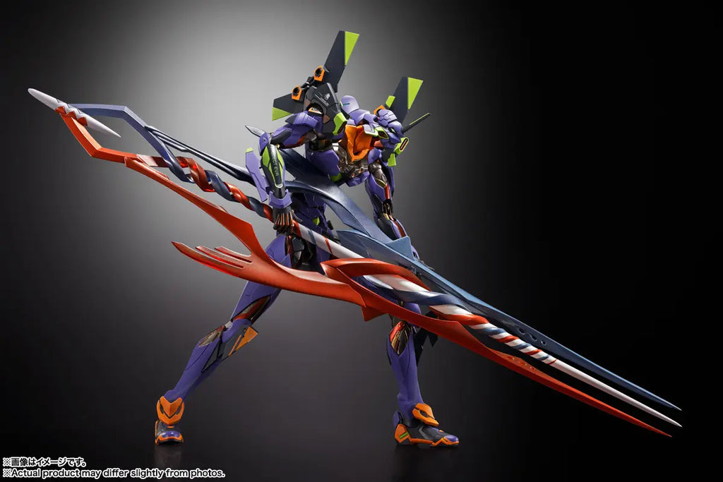 NEON GENESIS EVANGELION - EVANGELIOIN TEST TYPE-01 (UNIT-01) 30TH WITH THE SPEAR OF GAIUS TAMASHII NATIONS METAL BUILD FIGURE