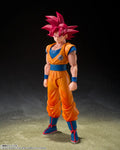 DRAGON BALL SUPER - SUPER SAIYAN GOD SON GOKU GOD AURA S.H.FIGUARTS ACTION FIGURE