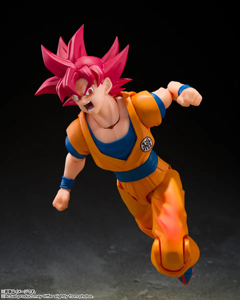 DRAGON BALL SUPER - SUPER SAIYAN GOD SON GOKU GOD AURA S.H.FIGUARTS ACTION FIGURE