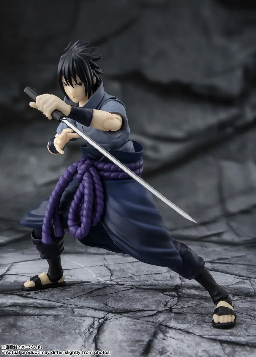 NARUTO - SASUKE UCHIHA "SOLIDARY SHINOBI" S.H.FIGUARTS ACTION FIGURE