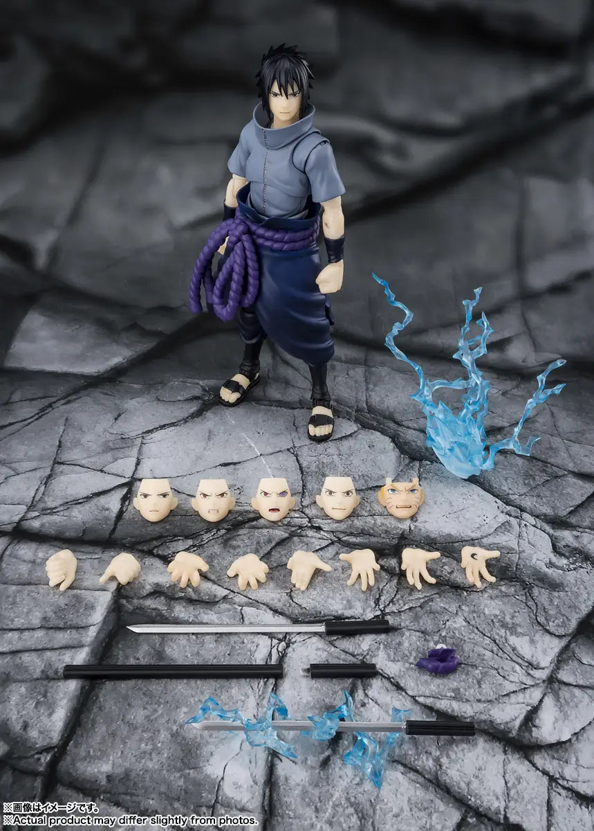 NARUTO - SASUKE UCHIHA "SOLIDARY SHINOBI" S.H.FIGUARTS ACTION FIGURE