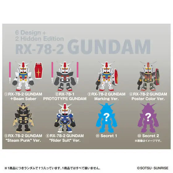 GUNDAM - QMSV MINI RX-78-2 GUNDAM BLIND BOX TRADING FIGURE