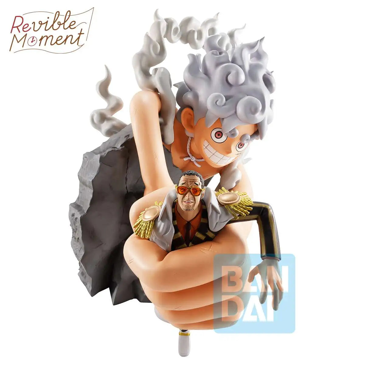 ONE PIECE - MONKEY D. LUFFY GEAR 5 VS BORSALINO (BURST OF ENERGY) REVIBLE MOMENT ICHIBANSHO FIGURE