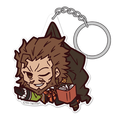 FATE/APOCRYPHA TSUMAMARE WILLIAM SHAKESPEARE CASTER OF RED ACRYLIC KEYCHAIN