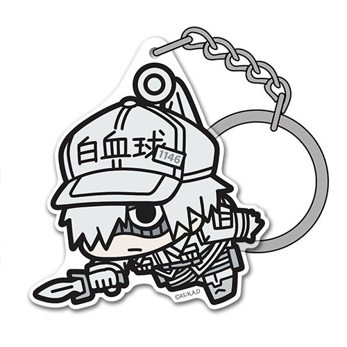CELLS AT WORK TSUMAMARE WHITE BLOOD CELL ACRYLIC KEYCHAIN