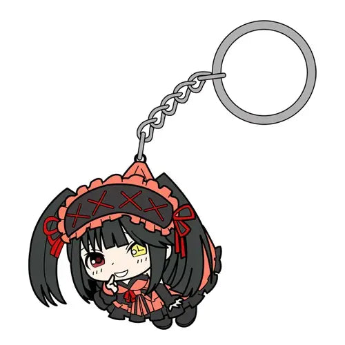 DATE A LIVE II - KURUMI TOKISAKI TSUMAMARE RUBBER KEYCHAIN