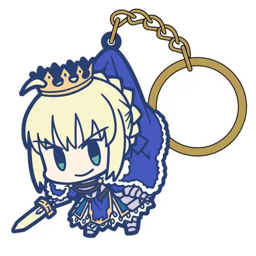 FATE: GRAND ORDER - ARTORA PENDRAGON (SABER) RUBBER KEYCHAIN