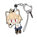 TSUKIHIME -A PIECE OF BLUE GLASS MOON- -NECO-ARC TSUMAMARE RUBBER KEYCHAIN