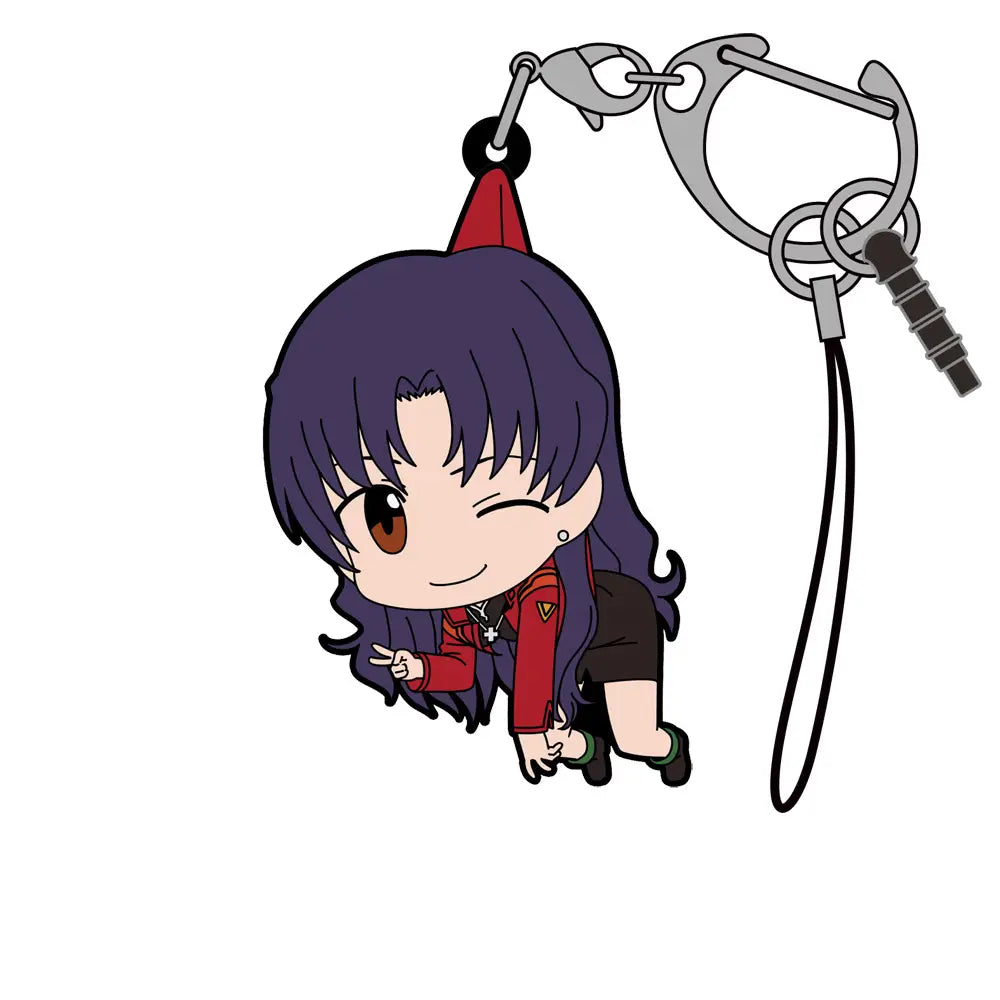 EVANGELION - MISATO NERV VER. TSUMAMARE RUBBER KEYCHAIN