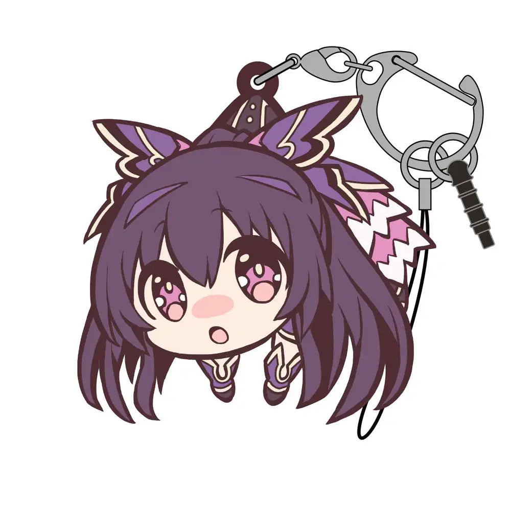 DATE A LIVE IV - TOHKA YATOGAMI VER. 2.0 TSUMAMARE RUBBER KEYCHAIN