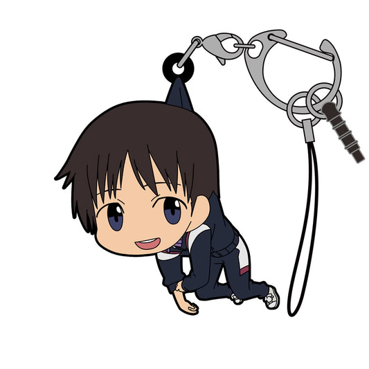 EVANGELION SHINJI IKARI JERSEY VERSION TSUMAMARE RUBBER COSPA KEYCHAIN