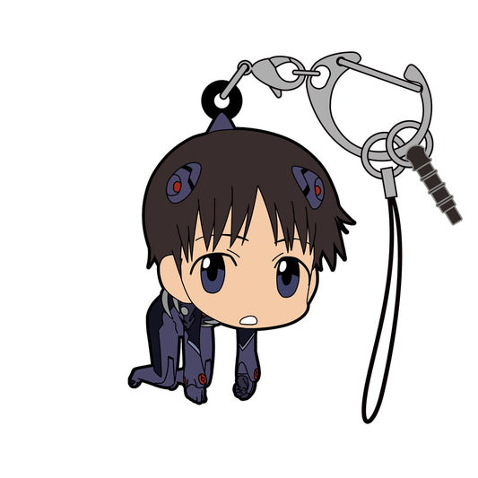 EVANGELION SHINJI IKARI UNIT 13 PLUG SUIT VERSION TSUMAMARE RUBBER COSPA KEYCHAIN