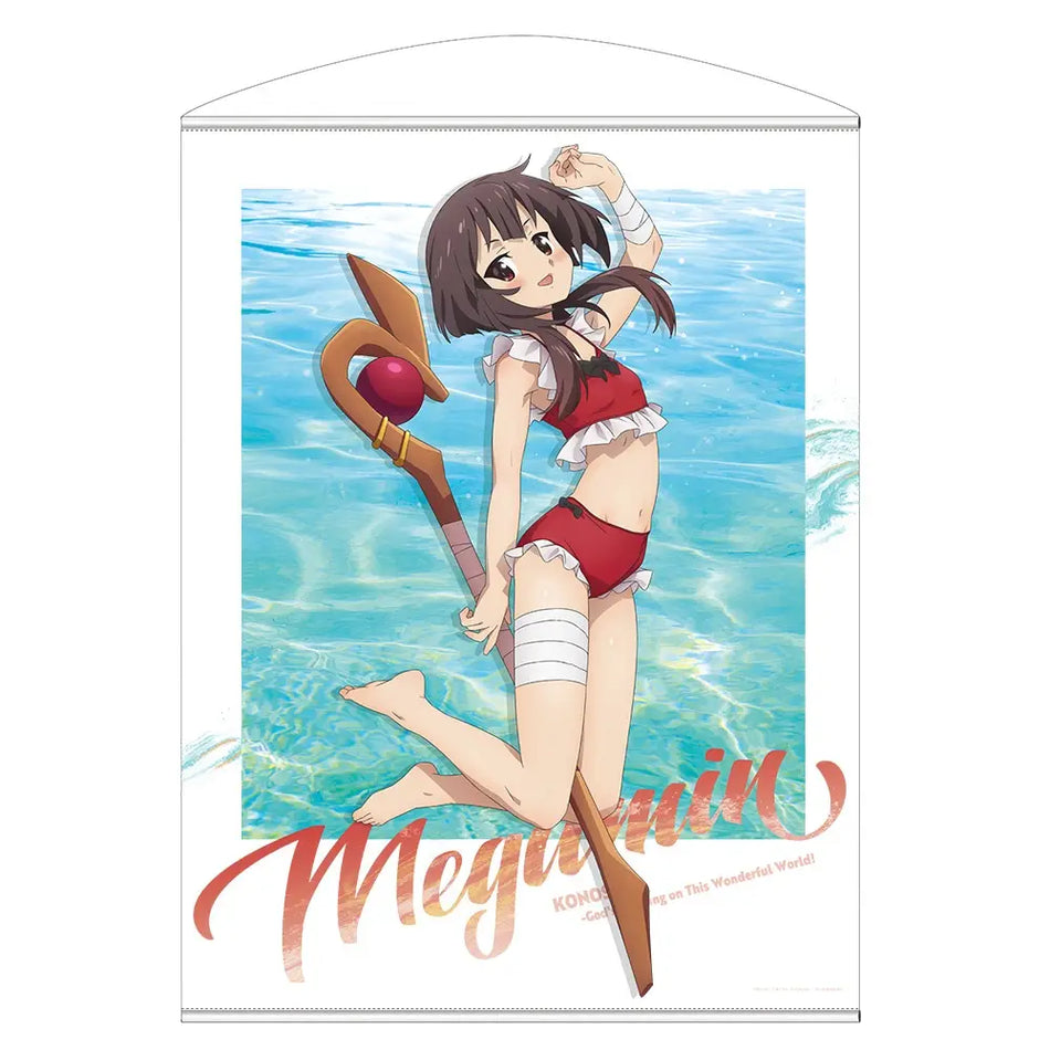 KONOSUBA! 3 - MEGUMIN (SWIMSUIT VER.) NEWLY ILLUSTRATED TAPESTRY/WALLSCROLL
