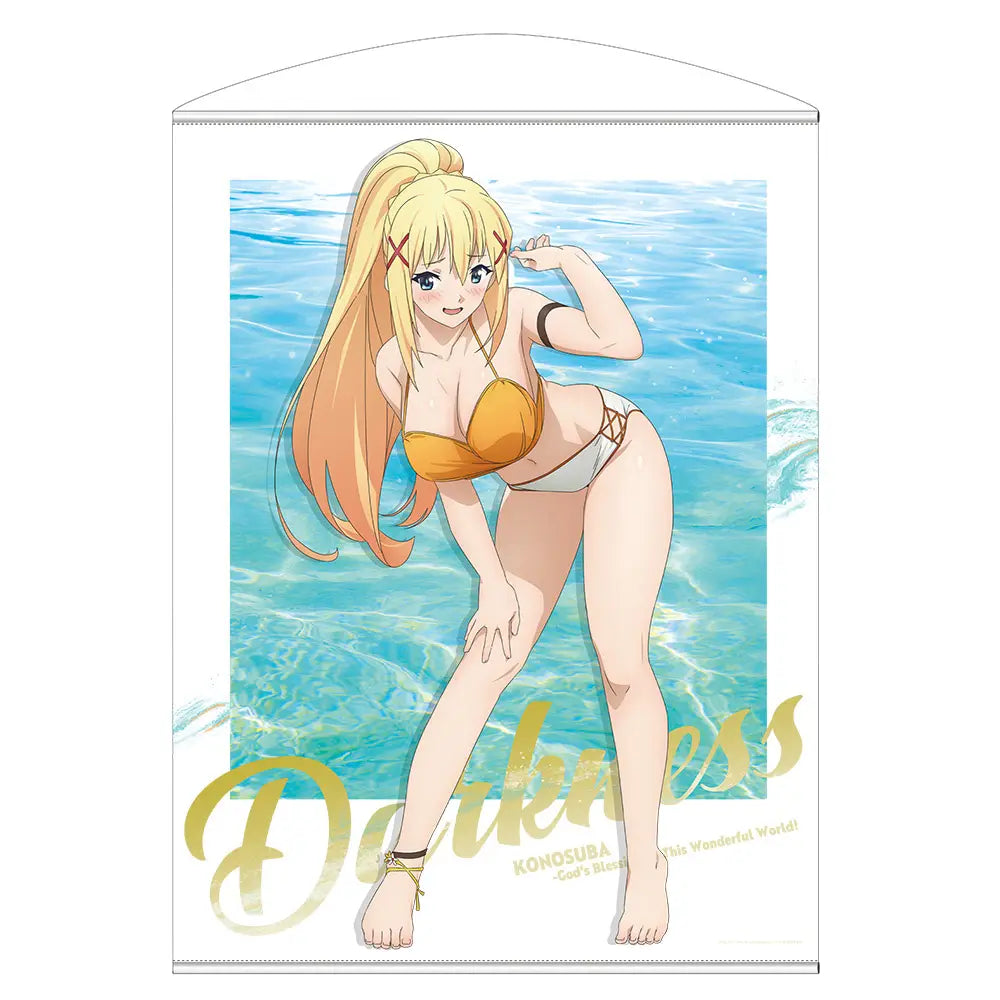 KONOSUBA! 3 - DARKNESS (SWIMSUIT VER.) NEWLY ILLUSTRATED TAPESTRY/WALLSCROLL