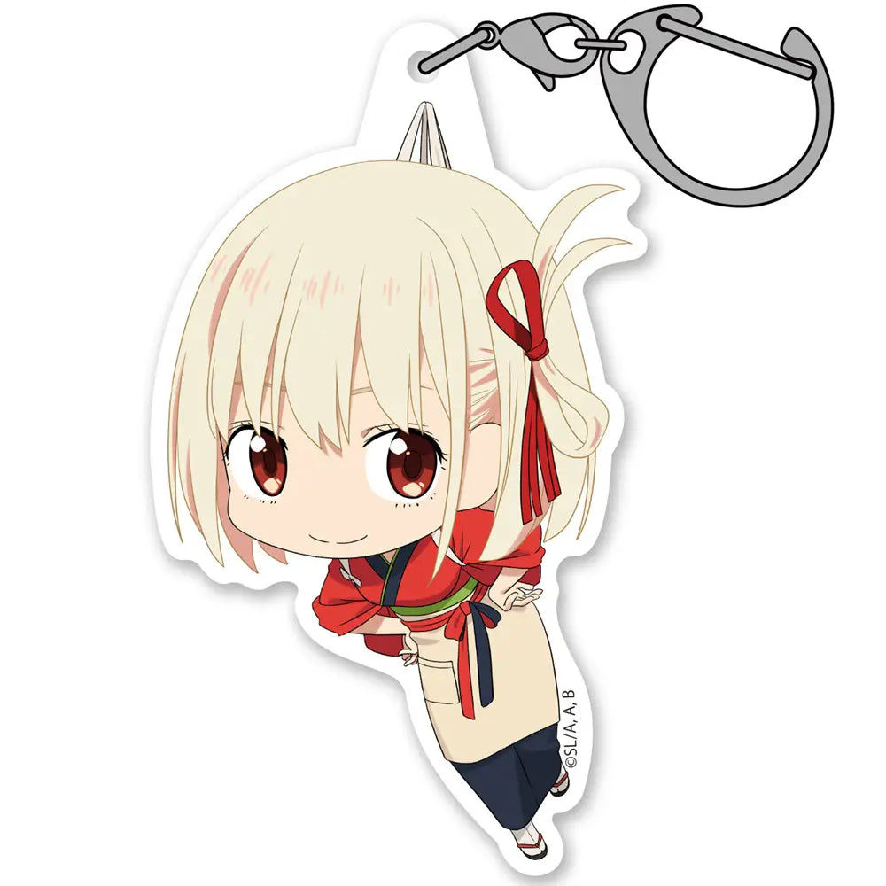 LYCORIS RECOIL - CHISATO NISHIKIGI CAFE RICORICO VER. TSUMAMARE ACRYLIC KEYCHAIN