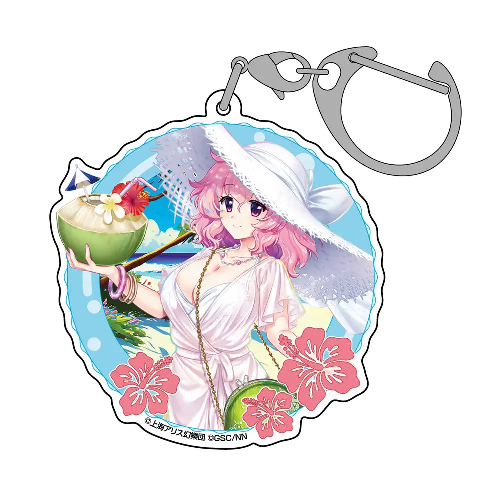 TOUHOU LOST WORLD - YUYUKO SAIGYOJI SWIMSUIT UNSEWN GHOST VER. ACRYLIC KEYCHAIN