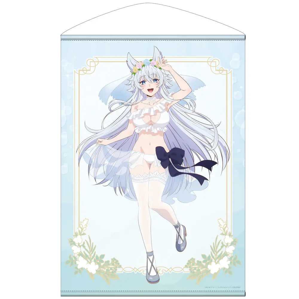 A RELAXING LIFE IN ANOTHER WORLD OF A FORMER HERO ANDDIDATE WHO HAS BEEN A CHEAT SINCE LV2 - FENRIES WEDDING SWIMSUIT VER. B2 TAPESTRY WALLSCROLL