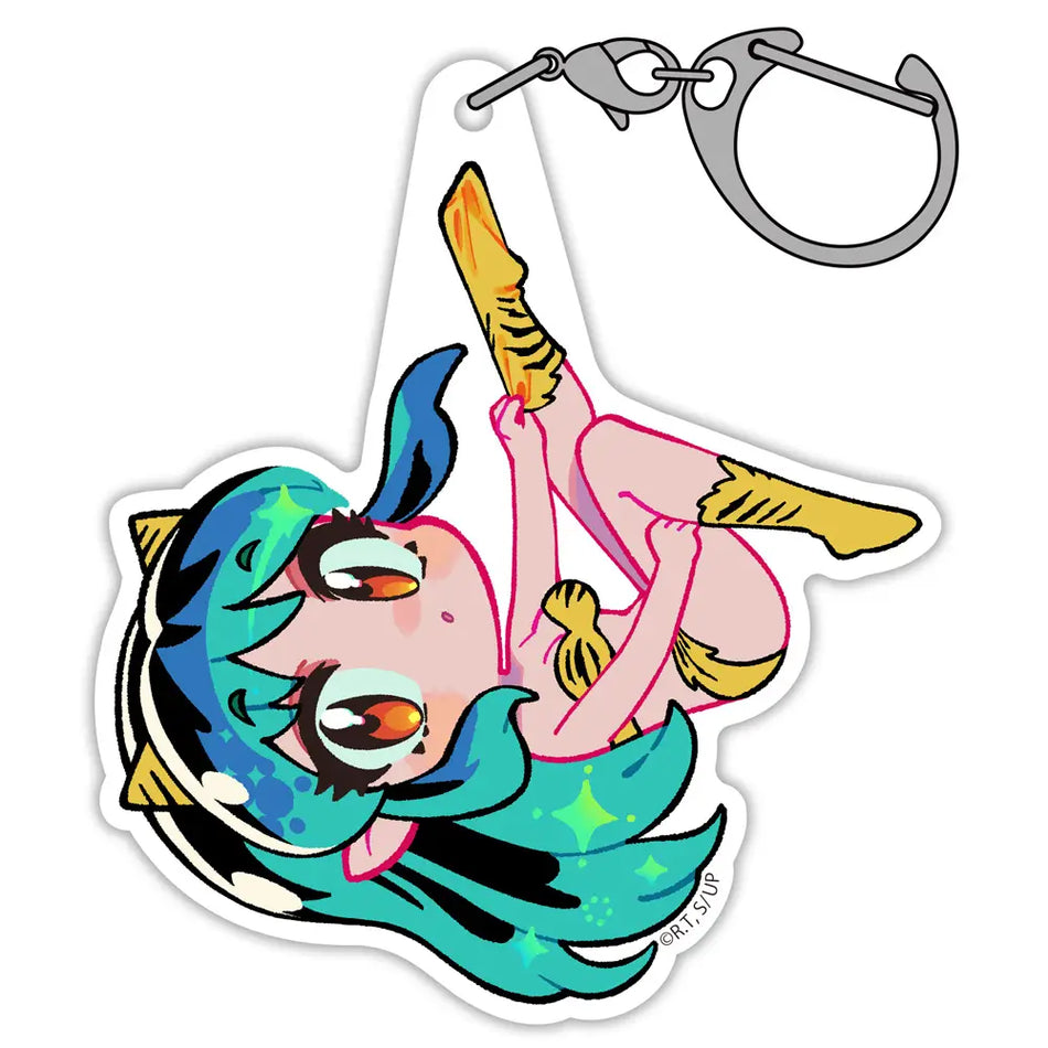 URUSEI YATSURA - LUM TSUMAMARE ACRYLIC KEYCHAIN