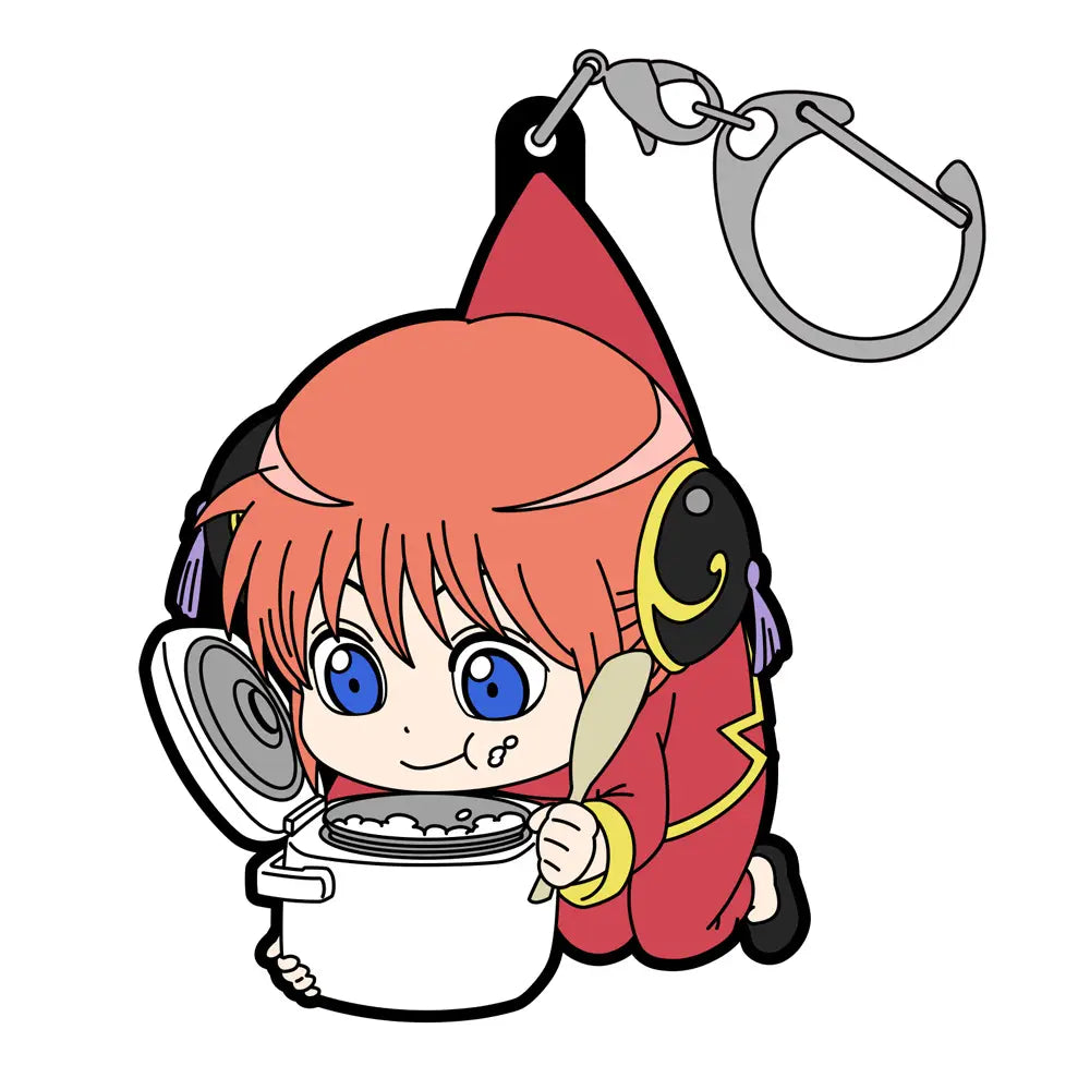 GINTAMA - KAGURA REFILL VER. TSUMAMARE RUBBER KEYCHAIN